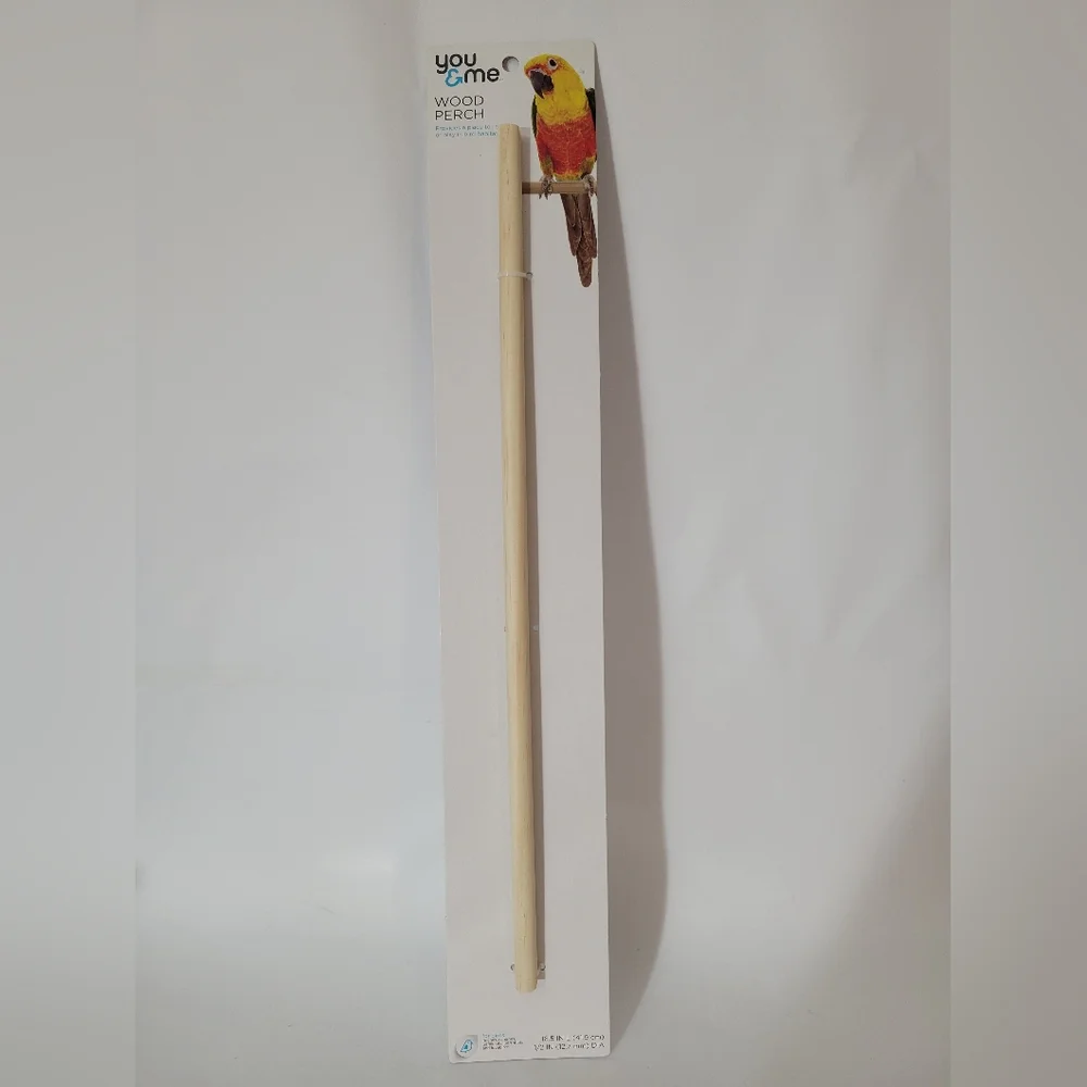 You & Me Bird Wood Perch 16.5in Long New